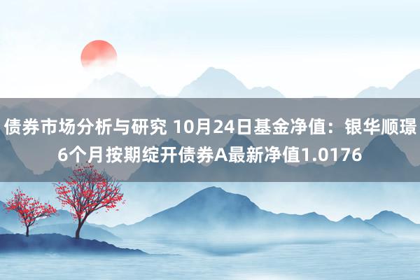 债券市场分析与研究 10月24日基金净值：银华顺璟6个月按期绽开债券A最新净值1.0176