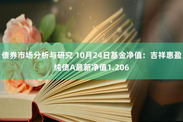 债券市场分析与研究 10月24日基金净值：吉祥惠盈纯债A最新净值1.206