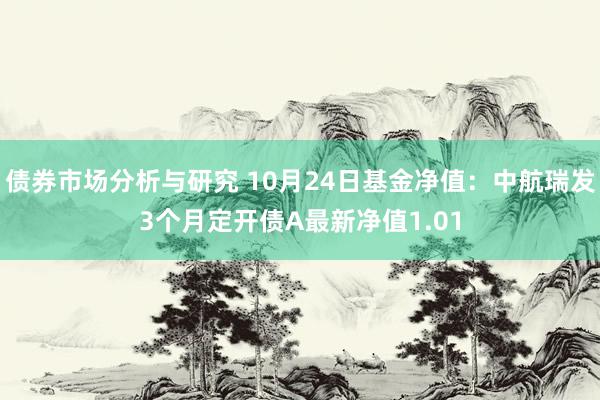 债券市场分析与研究 10月24日基金净值：中航瑞发3个月定开债A最新净值1.01