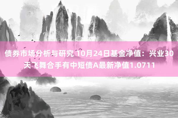 债券市场分析与研究 10月24日基金净值：兴业30天飞舞合手有中短债A最新净值1.0711