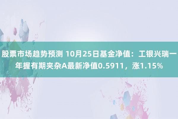 股票市场趋势预测 10月25日基金净值：工银兴瑞一年握有期夹杂A最新净值0.5911，涨1.15%