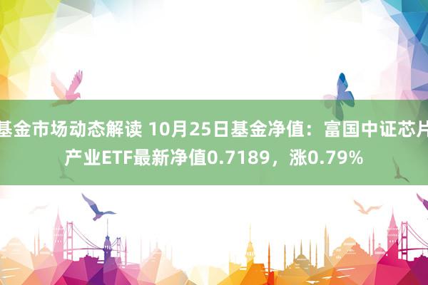 基金市场动态解读 10月25日基金净值：富国中证芯片产业ETF最新净值0.7189，涨0.79%