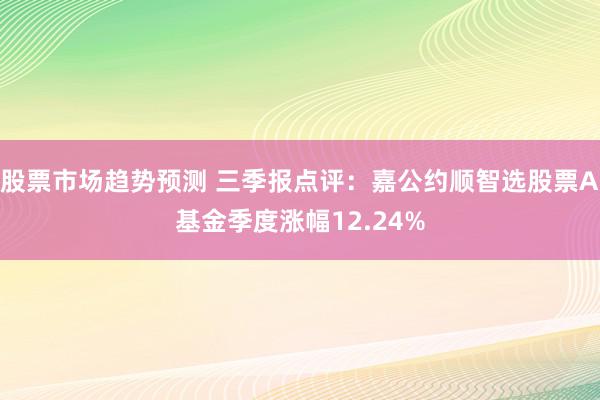 股票市场趋势预测 三季报点评：嘉公约顺智选股票A基金季度涨幅12.24%