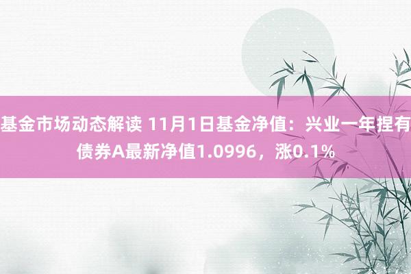 基金市场动态解读 11月1日基金净值：兴业一年捏有债券A最新净值1.0996，涨0.1%